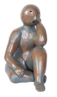 Lot 101. JOY BROWN SEATED FIGURE