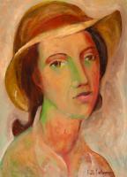 Lot 135. WILLIAM (BILL) COLEMAN YOUNG GIRL WITH HAT