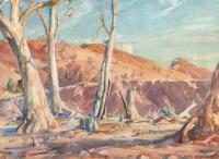 Lot 32. HANS HEYSEN WILPENA POUND LANDSCAPE