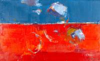 Lot 33. GUY GREY-SMITH COASTLINE AND CLOUDS