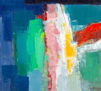 Lot 41. GUY GREY-SMITH FIGURE BY THE SHORELINE