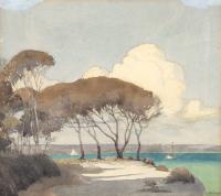 Lot 10. ARCHIBALD BERTRAM WEBB EVENING BY THE SWAN RIVER