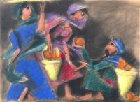 Lot 110. ARYEH LUBIN THE ORANGE SELLERS