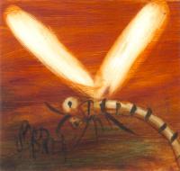 Lot 116. KEVIN CHARLES (PRO) HART ORANGE DRAGONFLY