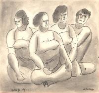 Lot 121. HORACE BRODZKY SKETCH FOR PAINTING