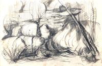 Lot 130. GUY GREY-SMITH UNTITLED LANDSCAPE