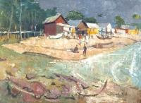 Lot 38. CHARLES FRANK NORTON NATIVE HUTS YIRRAKALA (sic) MISSION NT