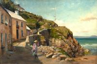 Lot 45. FLORENCE FITZGERALD YOUNG GIRL CARRYING A MILK PAIL